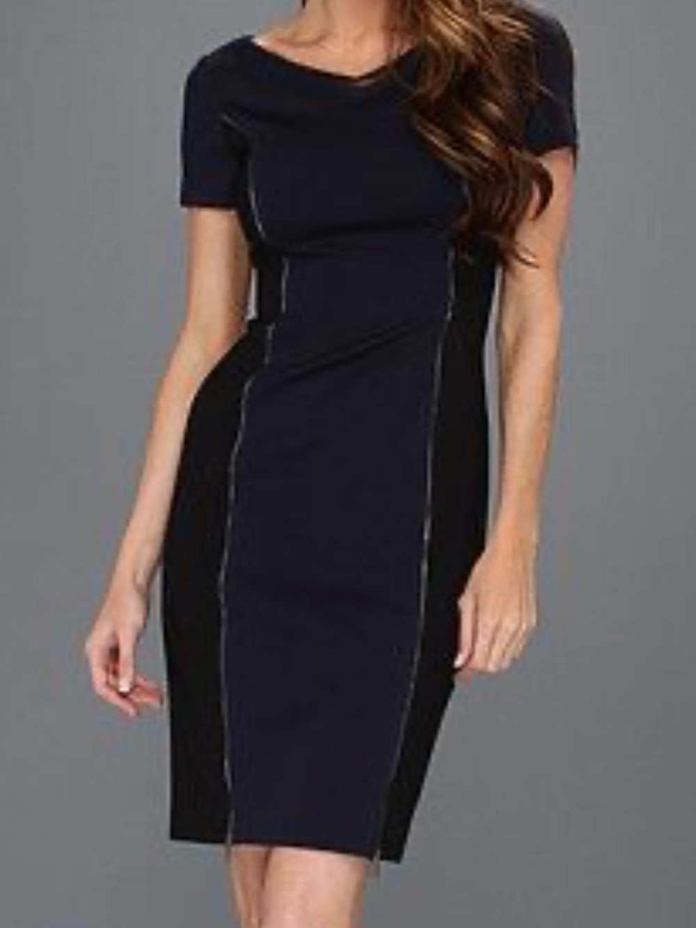 Elie Tahari Erica Dress Midnight Dream Black